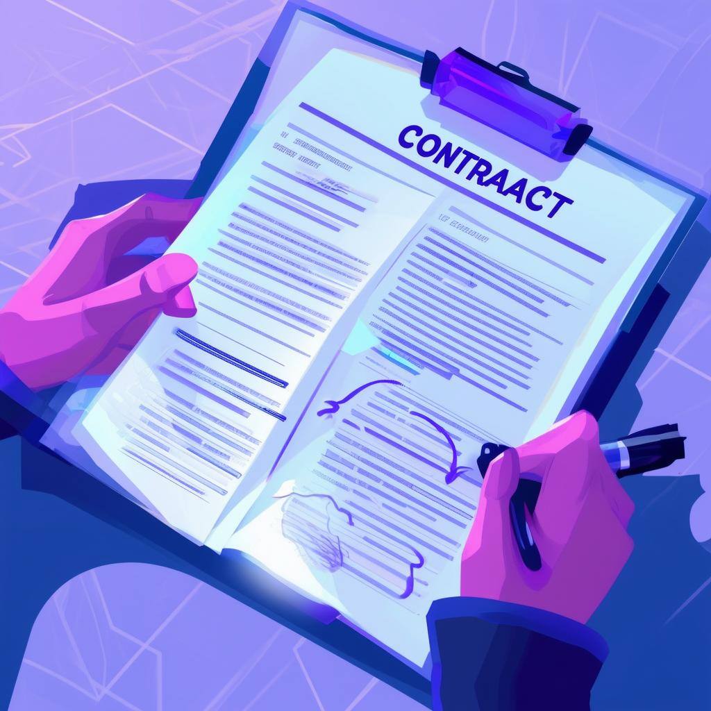 An image showing someone signing a contract