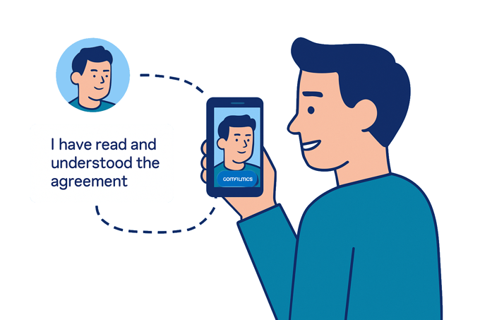Image showing how voice and video consent would work