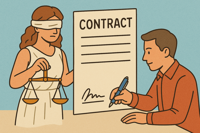 An image showing Signatures alone do not make contracts valid
