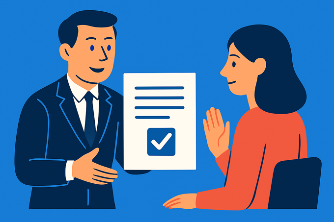 informed consent platform showing client understanding confirmation