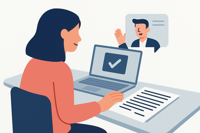 Image a client having clear communication