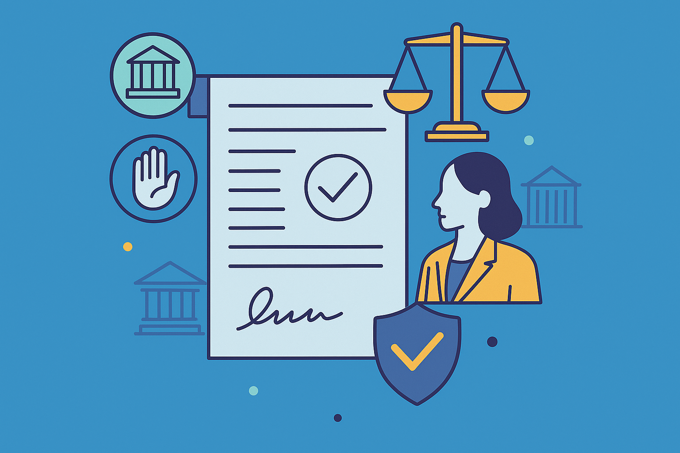 Image showing a contract with all the regulatory pressure